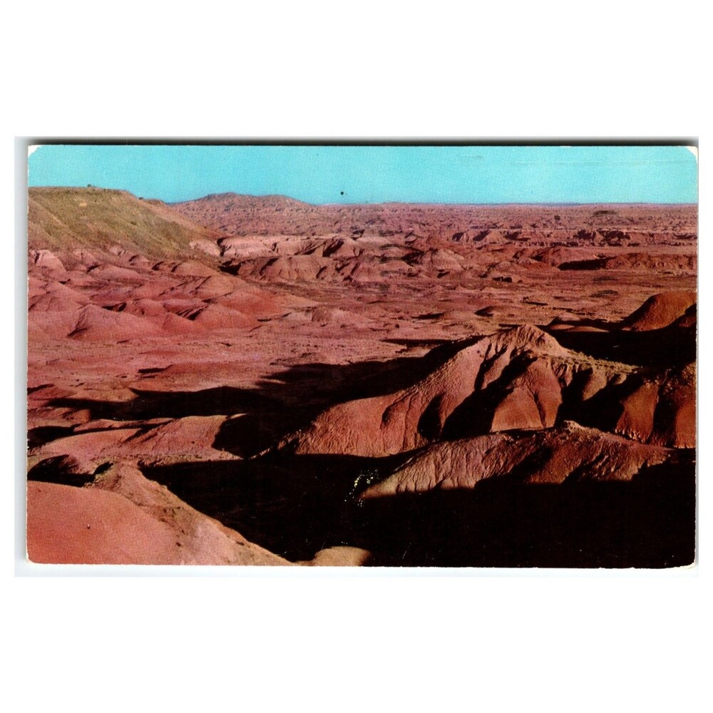 Vintage 1959 Painted Desert Arizona Postcard Petrified Forest US 66 Landscape